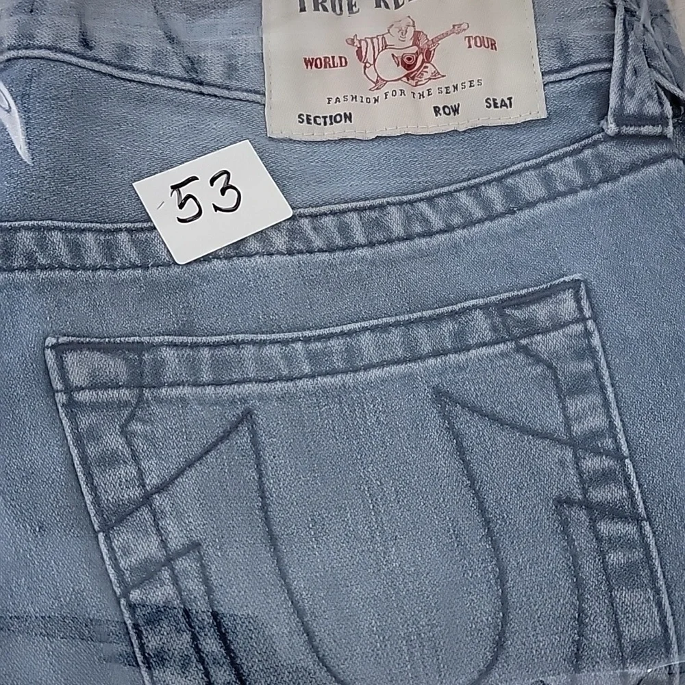 True Religion Classic Men's Blue Denim Jeans Size 31W